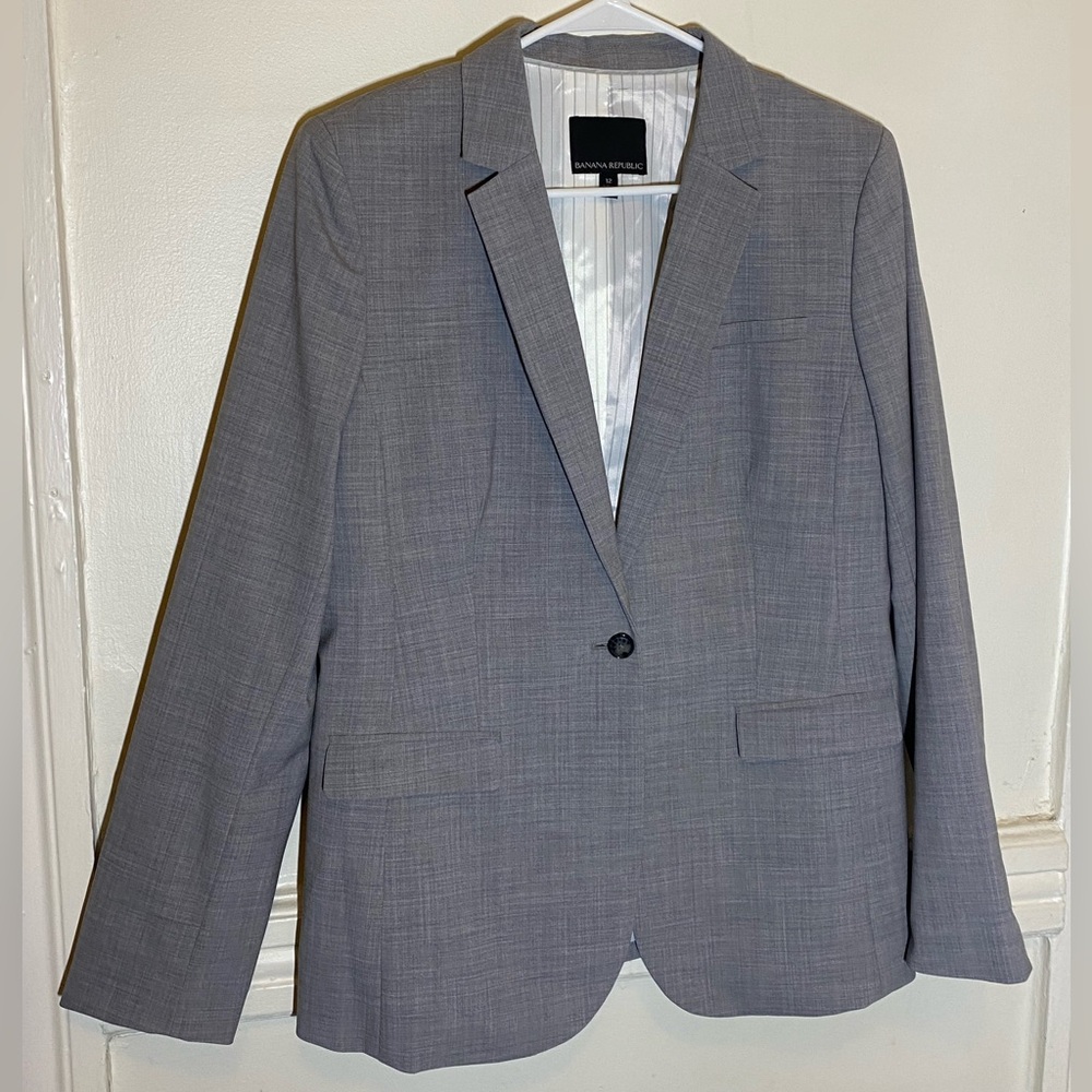 Banana Republic Gray Blazer  Size 14